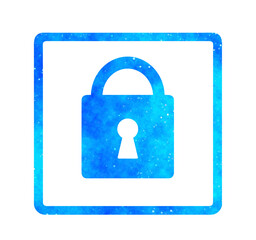 青い星空｜南京錠マーク