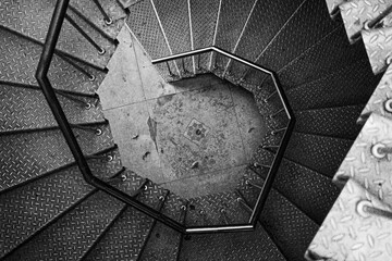 staircase in the old building