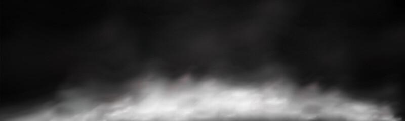 Illustration smoke, vape, fog, smog.Realistic smoke on a transparent background.
