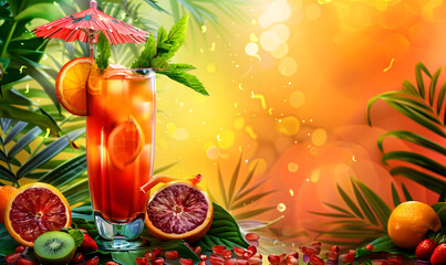 Fototapeta premium alcohol, beer, fruits and other alcoholic beverages.