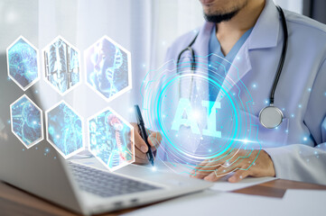 Doctors utilize AI technology to analyze patient data and improve treatment accuracy. AI technology assists doctors in diagnosing diseases and recommending appropriate treatments using real-time data