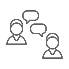 Fototapeta premium Conversation icon Design