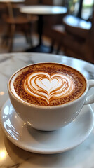 coffee cup latte art