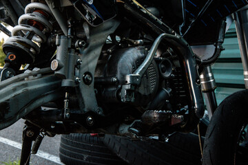 Engine and all other motorcycle parts when changing the used oil