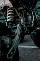 Engine and all other motorcycle parts when changing the used oil