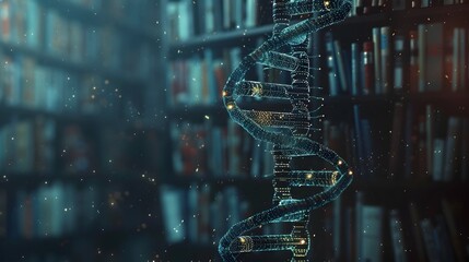 Digital DNA Library A Futuristic Metaphor of Data Storage and Genetic Information