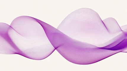 A high-tech abstract background with smooth, flowing purple waves and subtle gradient effects