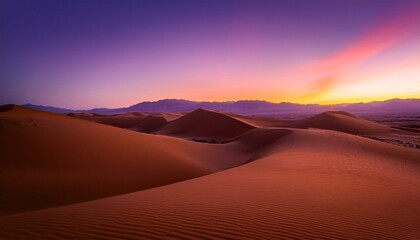 Naklejka premium Desert dunes at sunset