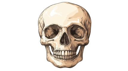 Fototapeta premium Skull Illustration Isolated On Transparent Background 