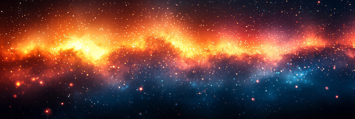 Fototapeta premium A radiant mix of soft bokeh circles blending into a smooth gradient, floating gently on a vibrant canvas,