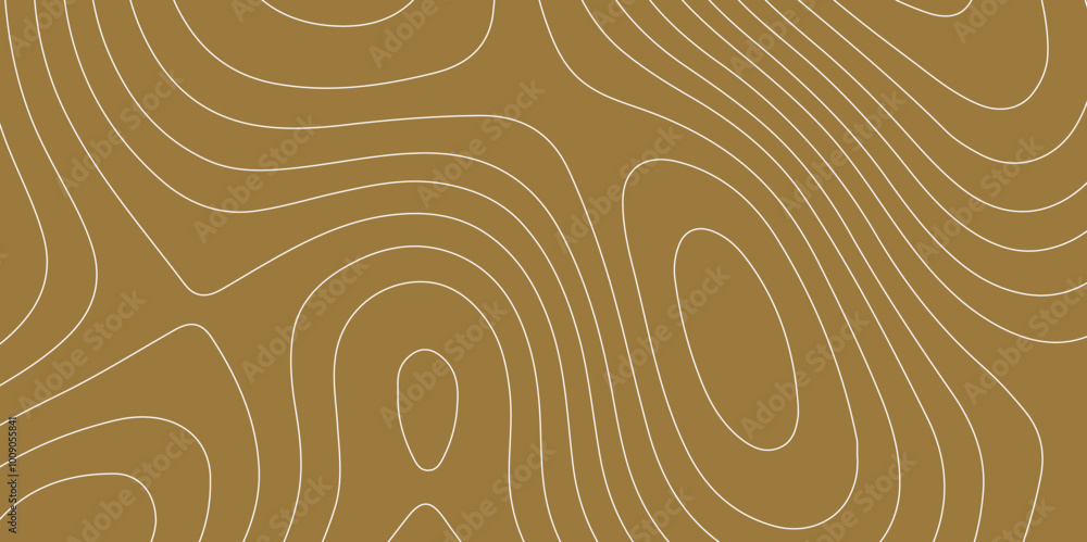 Poster abstract design seamless pattern with line topographic map. geographic mountain relief. retro topogr