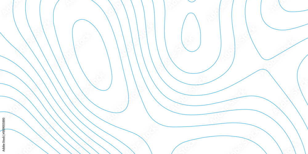 Poster abstract design seamless pattern with line topographic map. geographic mountain relief. retro topogr