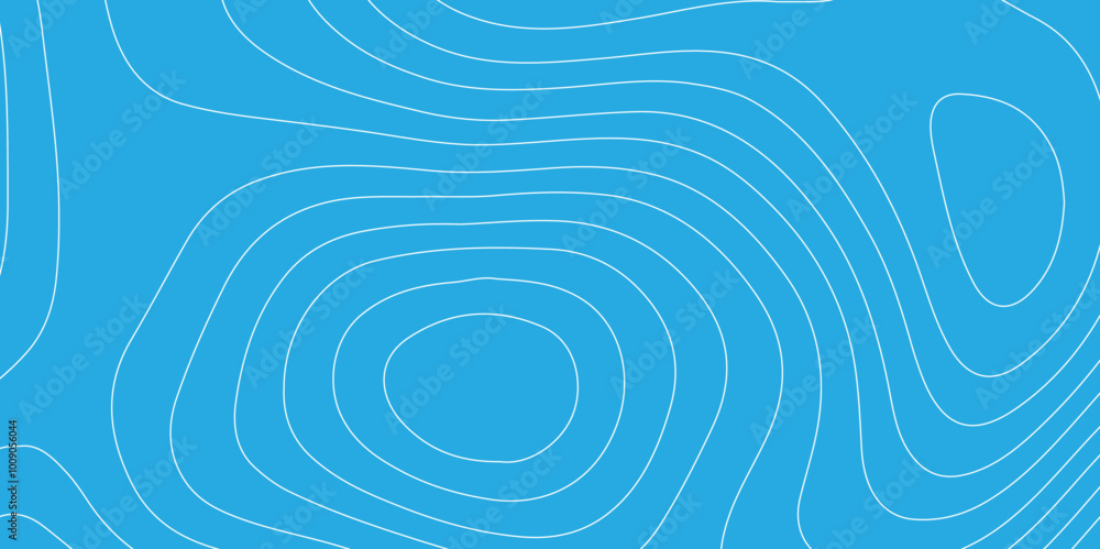 Poster abstract design seamless pattern with line topographic map. geographic mountain relief. retro topogr