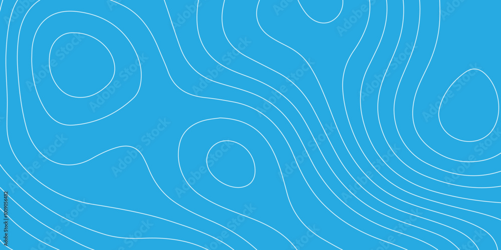 Poster abstract design seamless pattern with line topographic map. geographic mountain relief. retro topogr