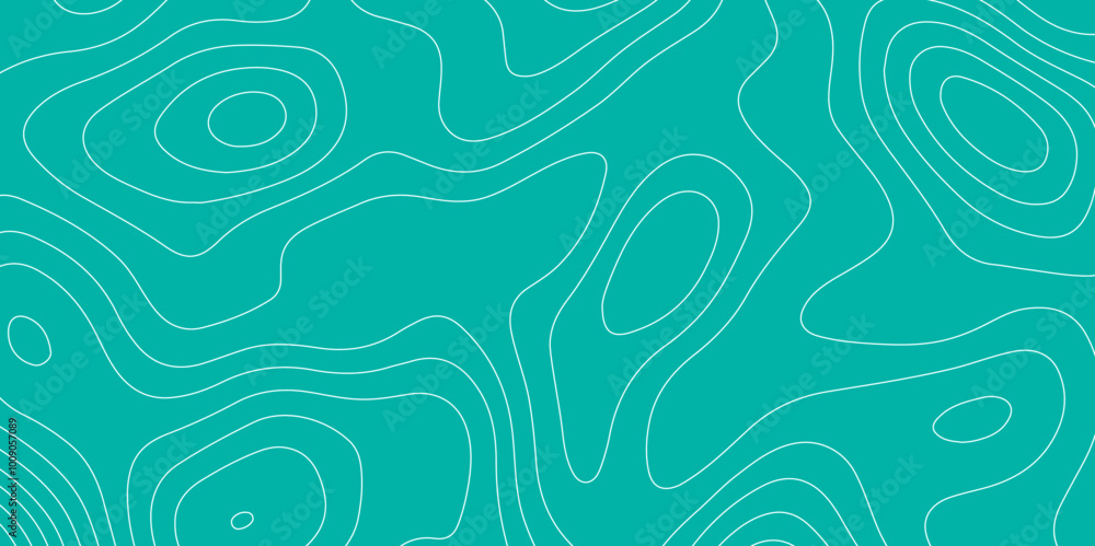 Poster abstract design seamless pattern with line topographic map. geographic mountain relief. retro topogr