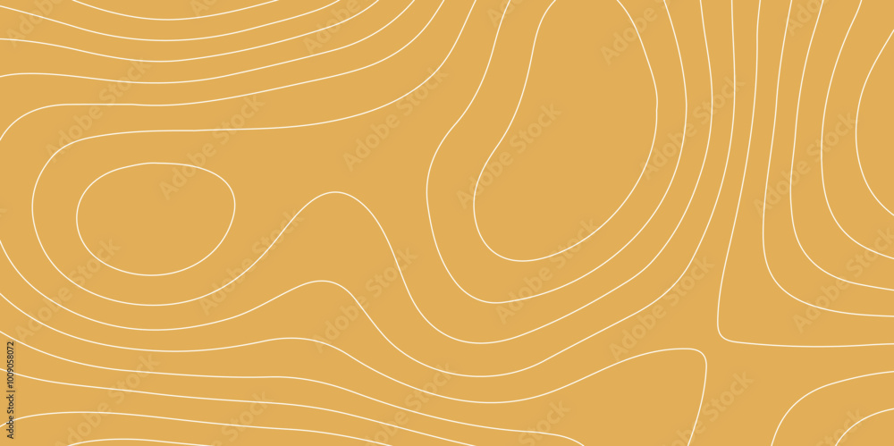 Poster abstract design seamless pattern with line topographic map. geographic mountain relief. retro topogr