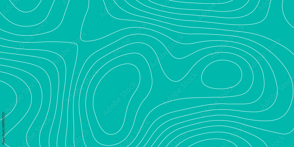 Poster abstract design seamless pattern with line topographic map. geographic mountain relief. retro topogr