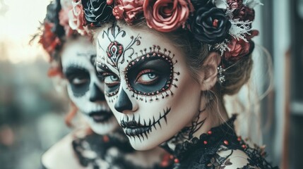 Day of the Dead - Sugar Skull Makeup and Costumes	
