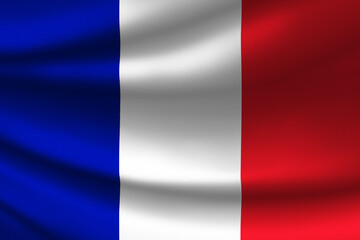 France flag waving symbol