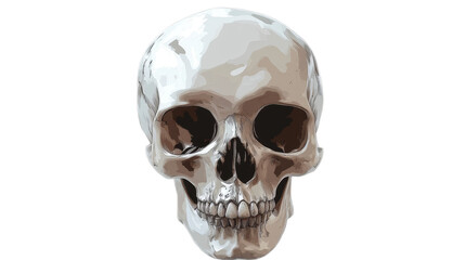 Skull Illustration Isolated On Transparent Background 