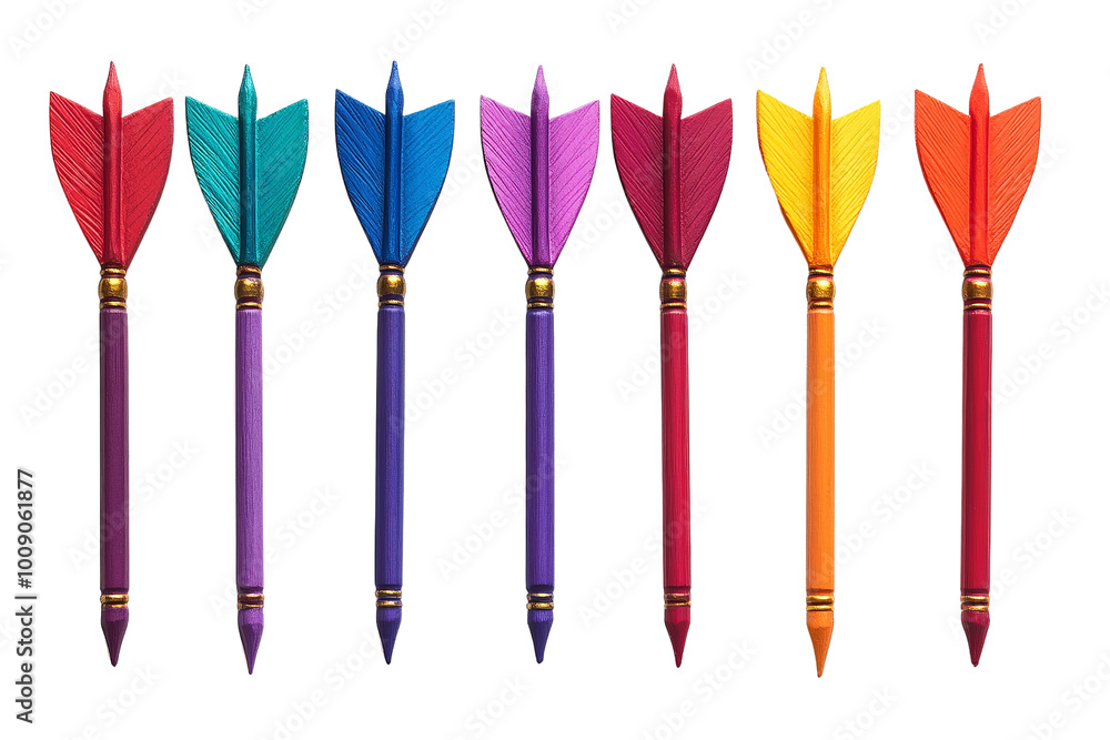 Poster arrows with gradient fill ,isolated on transparent background