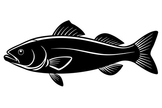 recommend clip art: cod fish silhouette vector illustration