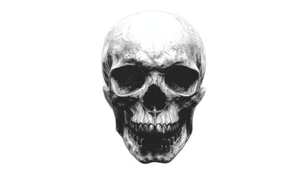 Obraz premium Skull Illustration Isolated On Transparent Background 