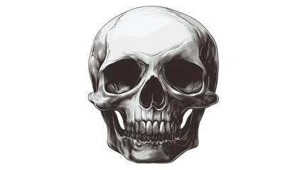 Obraz premium Skull Illustration Isolated On Transparent Background 