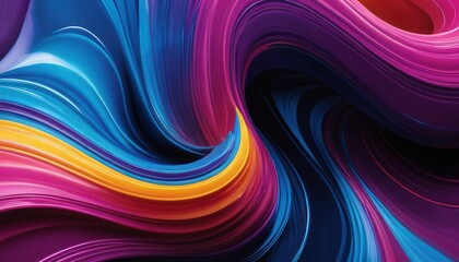 Obraz premium A vibrant wallpaper highlighting NEO QLED technology with HDR, featuring a mesmerizing flow of colorful, glossy liquid blending radiant hues like neon pink, electric blue, bright gold, and deep purple