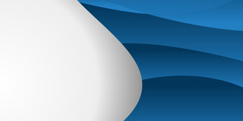 Dark blue, wavy shapes against a white background.