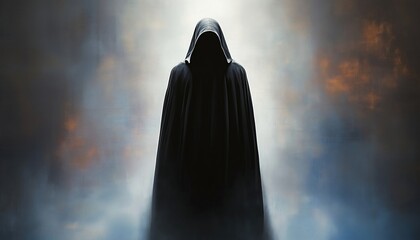 The Enigma of the Mysterious Hooded Figure in Darkness