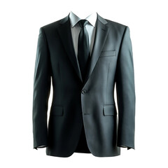 Elegant Black Suit Without Body Representation