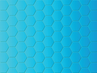 Hexagonal abstract background with gradient color