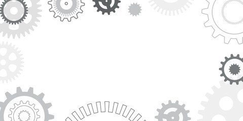 Mechanical engineering, gear wheel background, technology and innovation, copy space for text