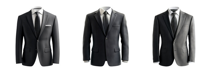 Elegant Suits Displayed for Fashion and Business Use