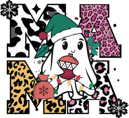 Retro Christmas T Shirt Design