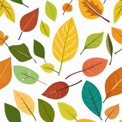 Obraz premium seamless pattern with leaves