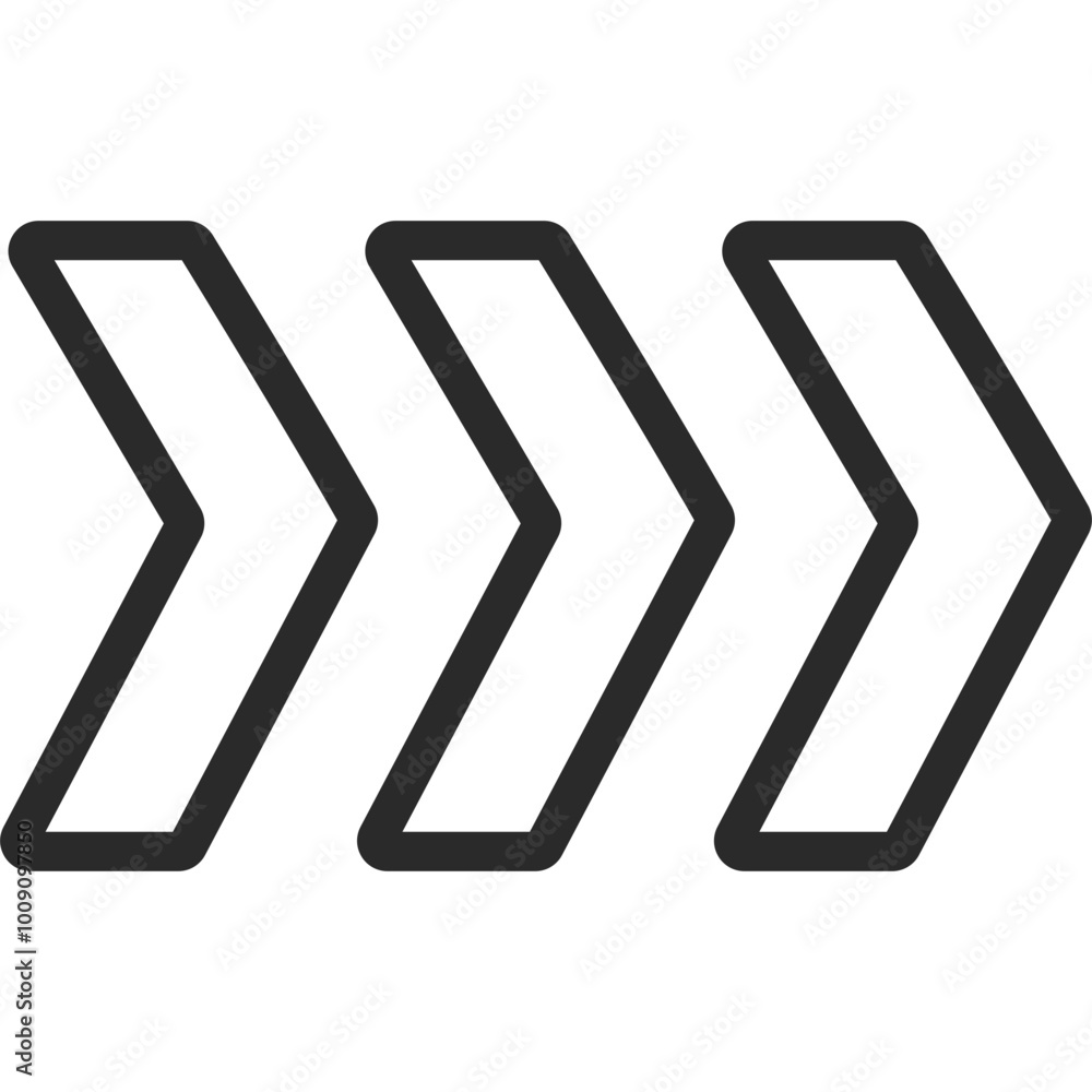 Poster simple arrow isolated on transparent background. svg. doddle arrow