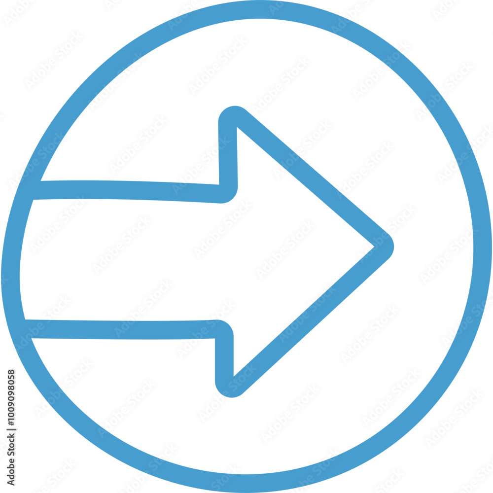Poster simple arrow isolated on transparent background. svg. doddle arrow