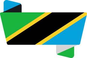 Folded Icon of TANZANIA Flag