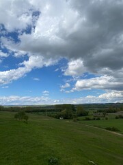 A view of the path on the Camino de Santiago in northern Spain