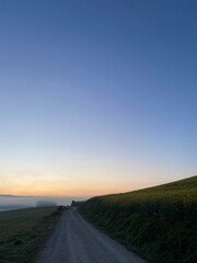 A view of the path on the Camino de Santiago in northern Spain