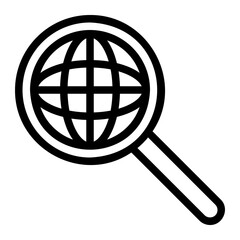 global research line icon