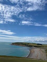 The Seven Sisters cliffs on the south coast of England 