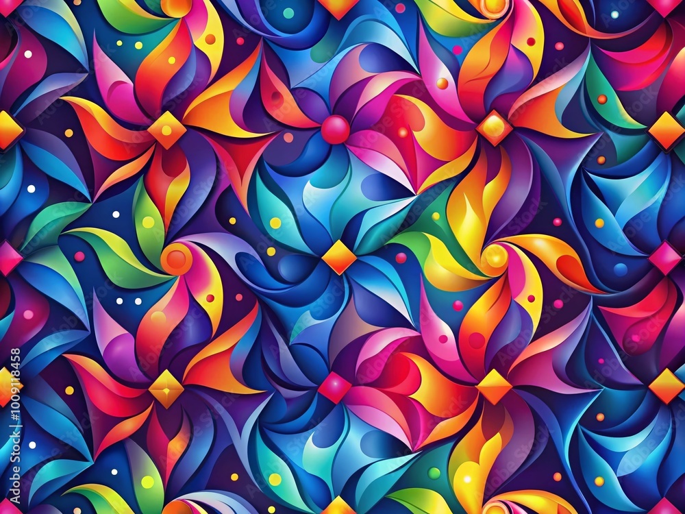 Poster colorful abstract pattern with gradients for creative backgrounds and modern design projects