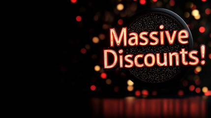 Massive Discounts Neon Sign