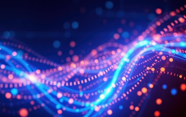 Abstract Digital Data Flow Background