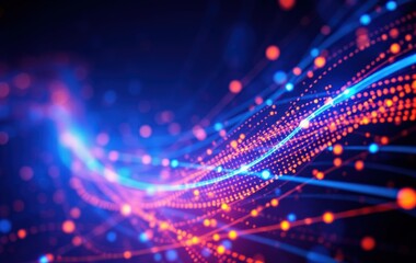 Abstract Digital Data Flow Background