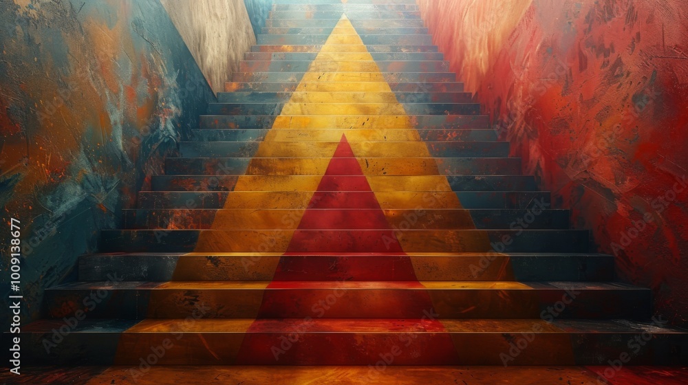 Poster illustrate a geometric puzzle involving the intersection of angle bisectors in a triangle, challengi