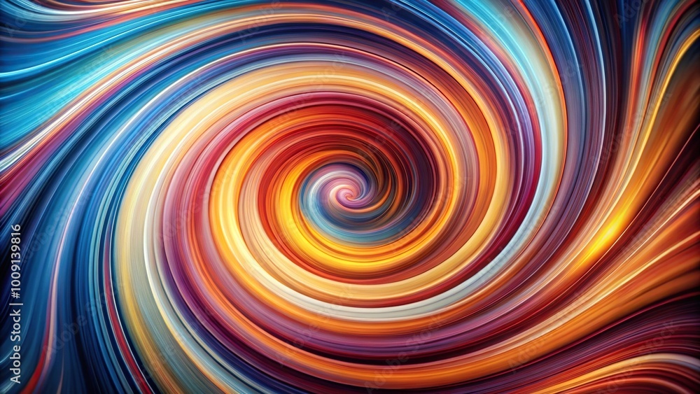 Wall mural dynamic swirling spiral pattern in the background medium shot